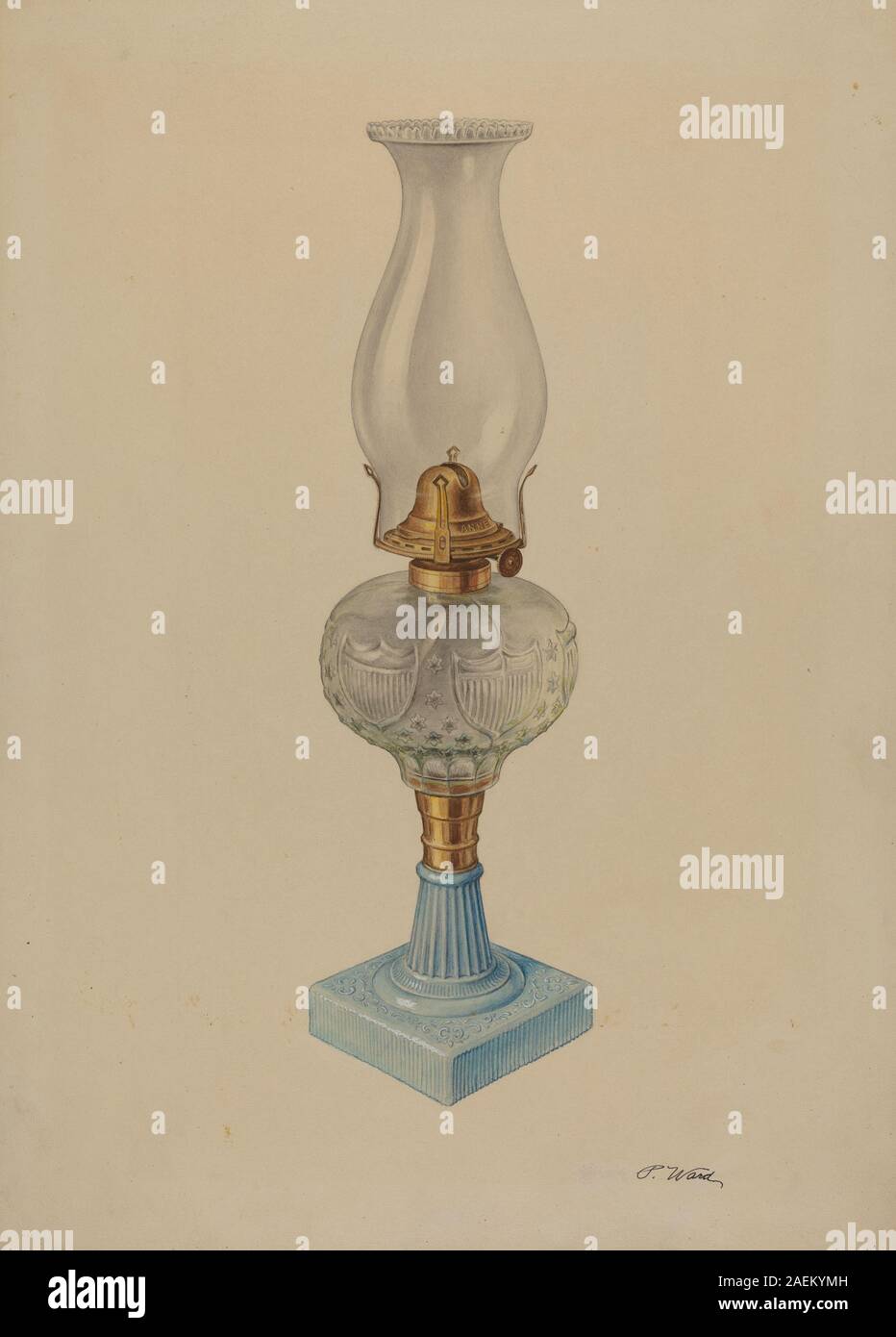 Paul Ward, Lamp, c 1938 Lamp; c. 1938 Stock Photo