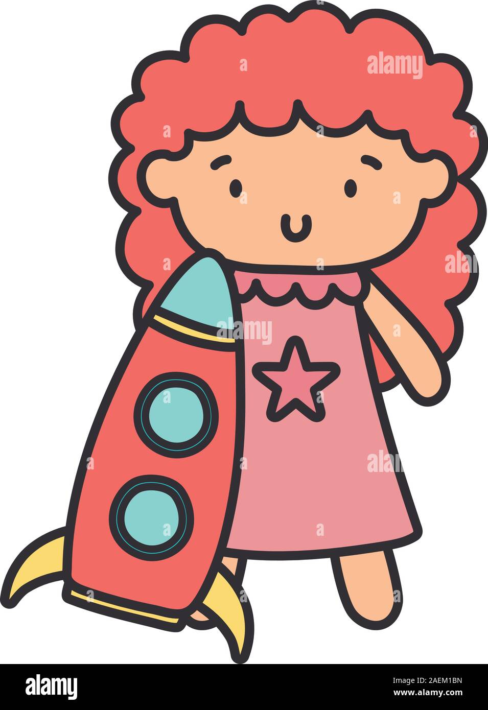 pink rocket toy