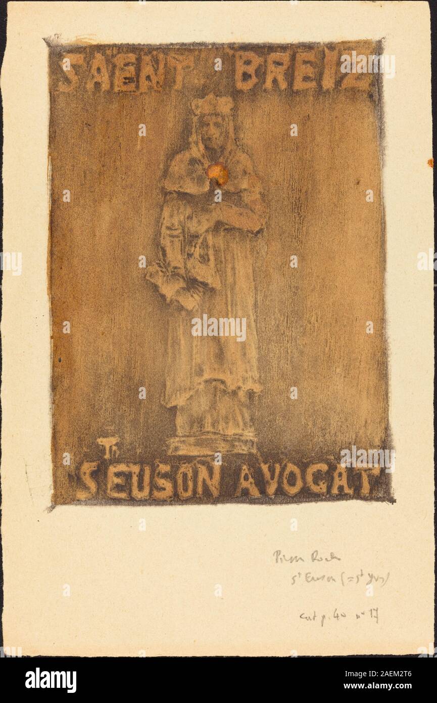 Saint Attributes This artwork by Pierre Roche depicts Saint Euson, focusing on the saint ...