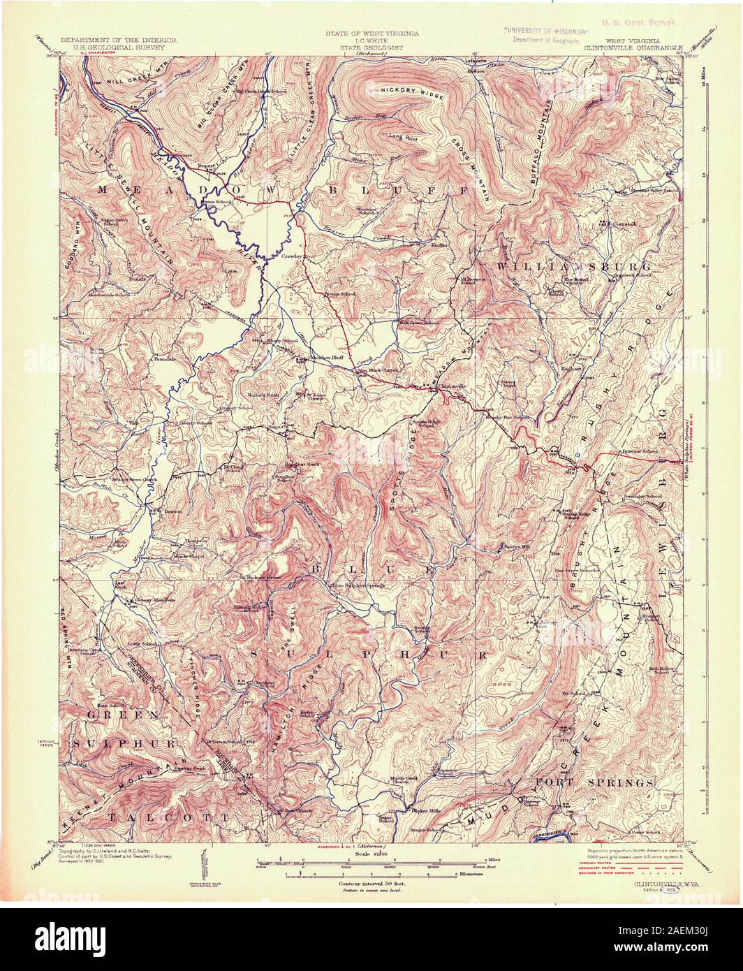 Map of clintonville Cut Out Stock Images & Pictures Alamy