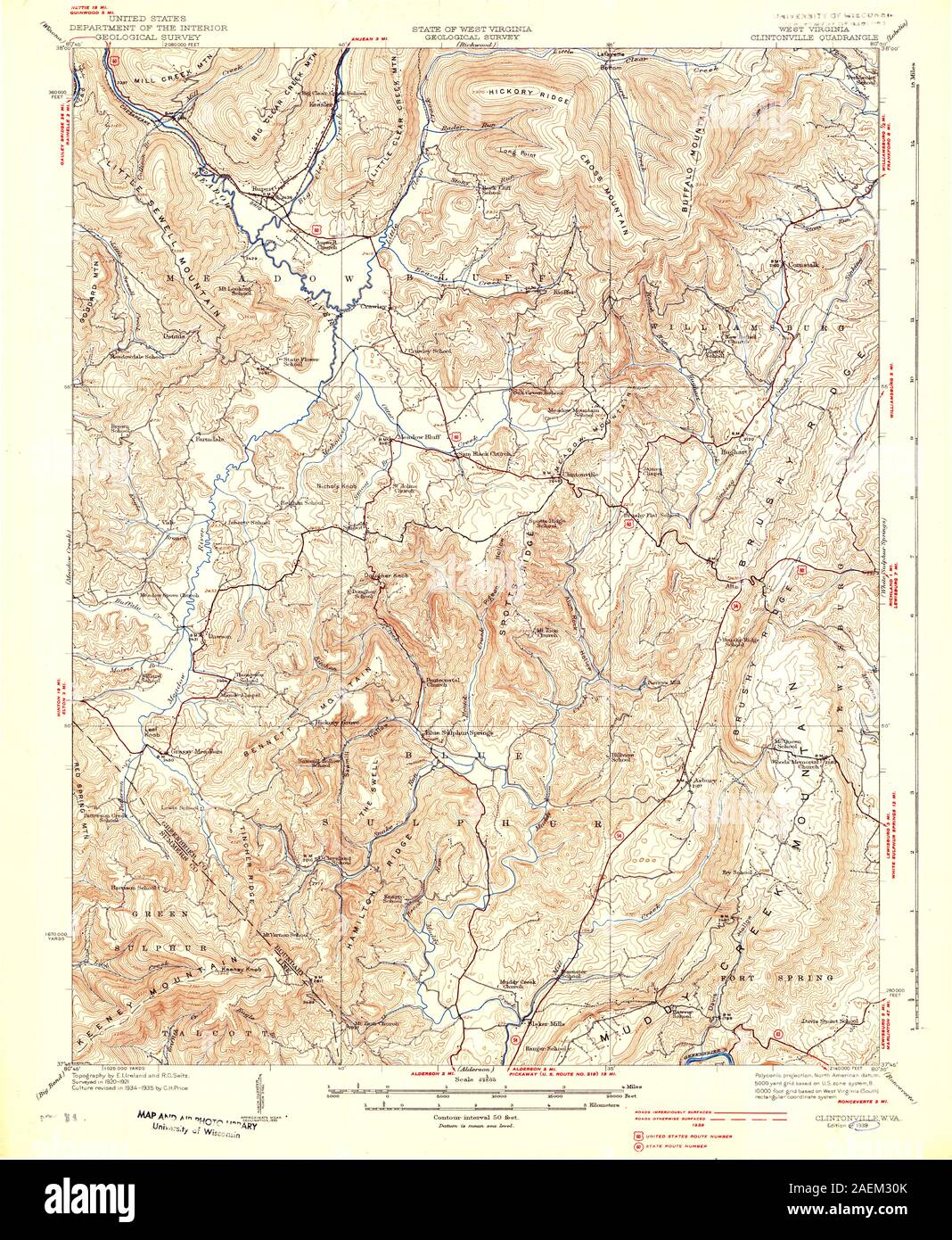 Map of clintonville hires stock photography and images Alamy