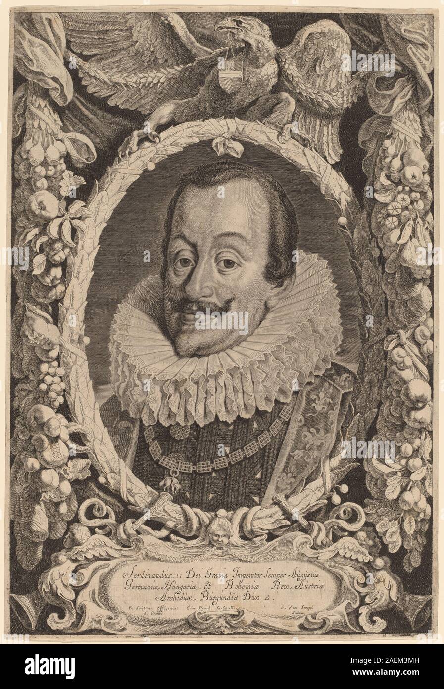 Pieter van Sompel after Pieter Claesz Soutman, Ferdinand II Ferdinand II Stock Photo