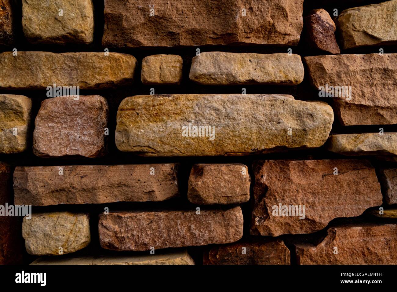 A picture of a brick wall, intended for use as wallpaper Stock Photo