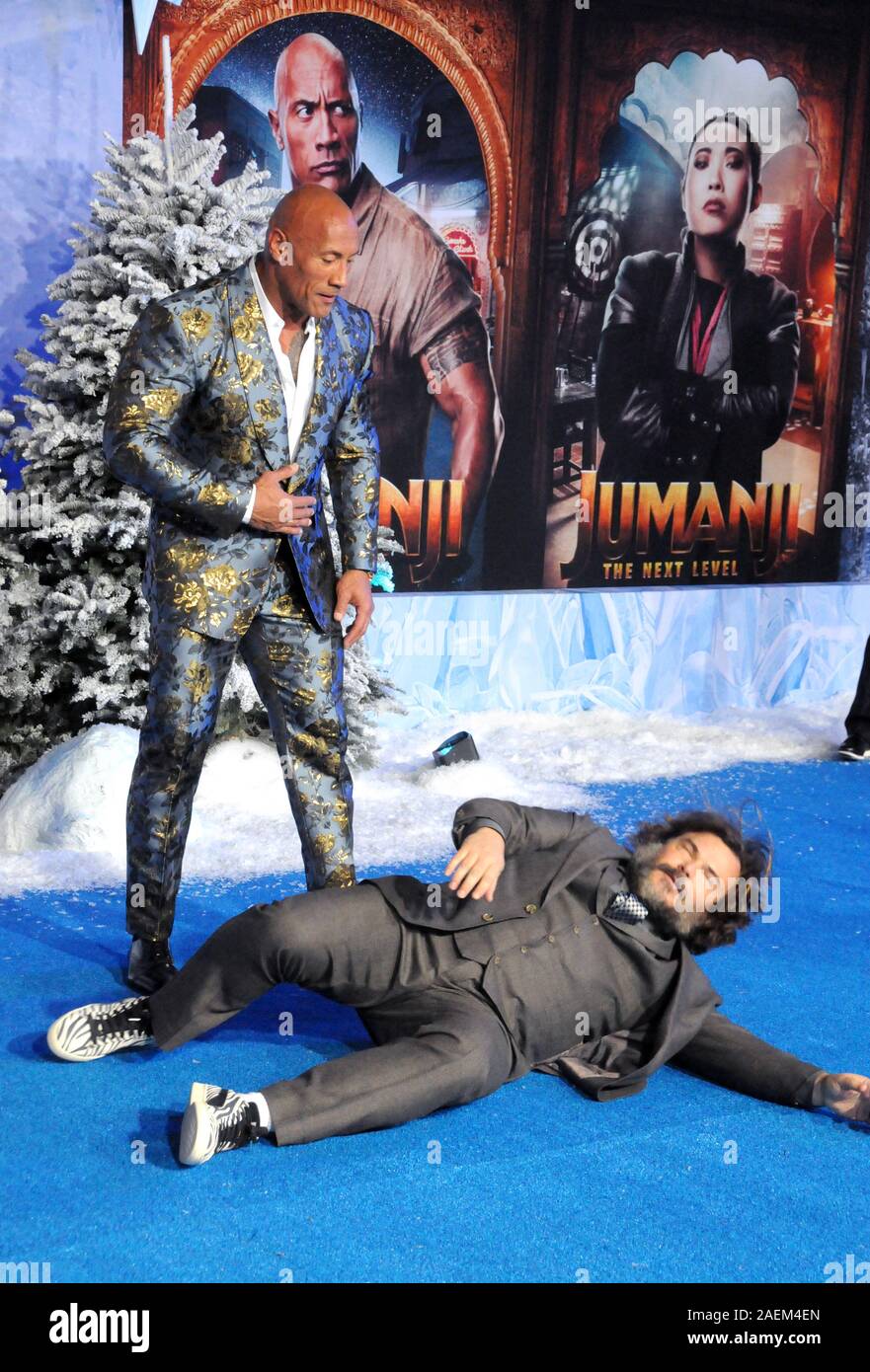 Los Angeles, USA. 10th Dec, 2019. a Dwayne Johnson, Jack Black 092