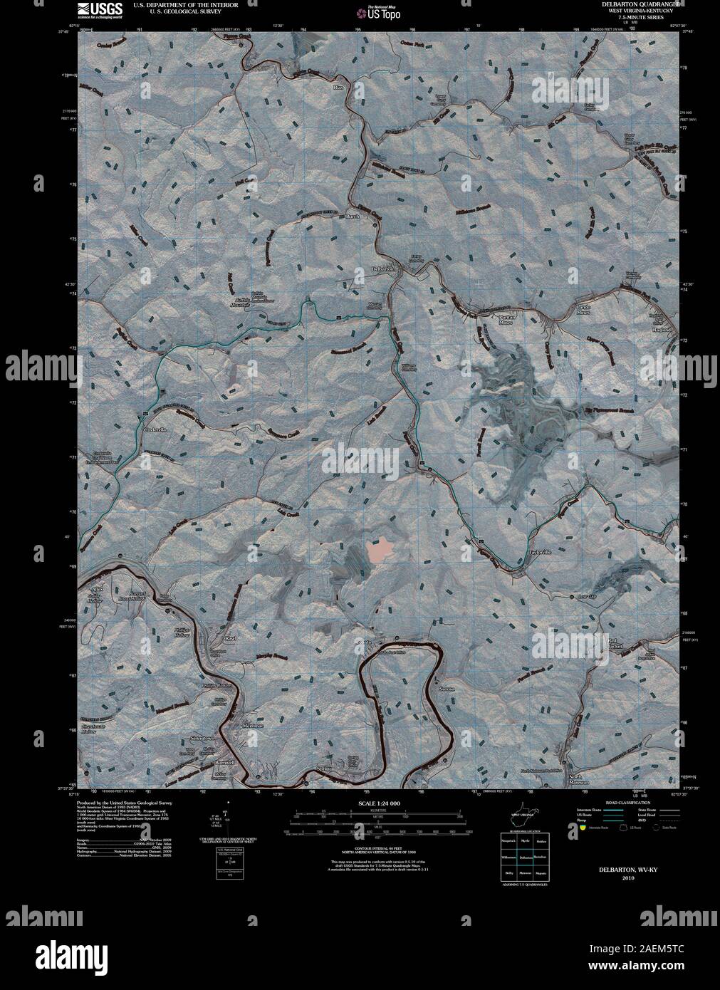 Delbarton map hires stock photography and images Alamy