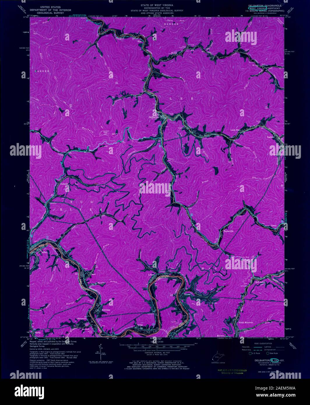 WV Delbarton 700634 1963 24000 Inverted Stock Photo Alamy
