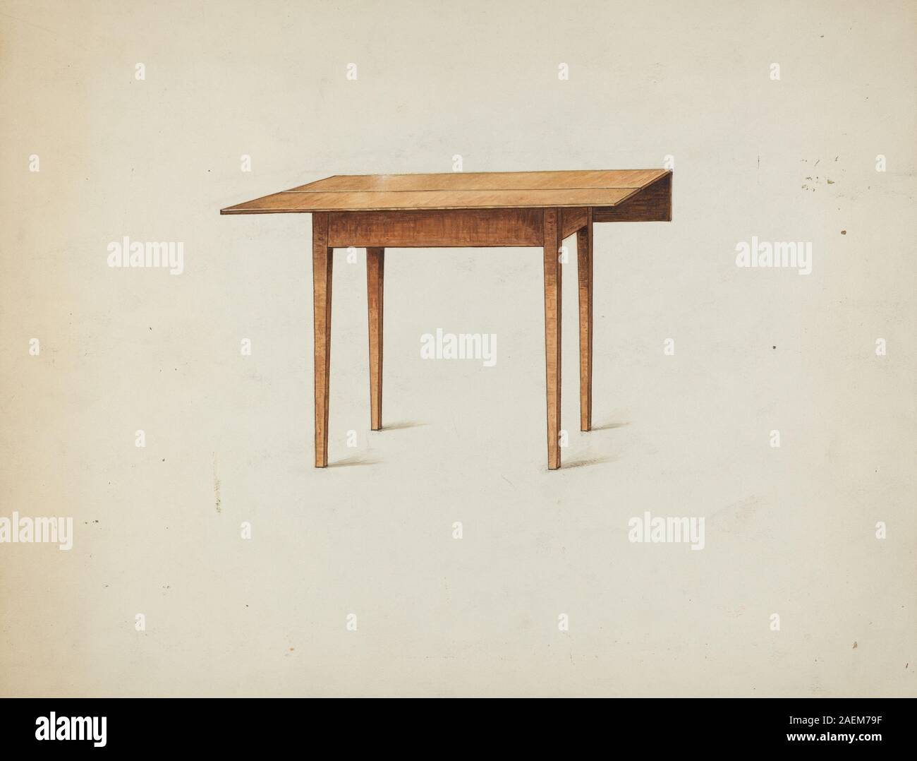 Curated visual reference: Gallery Detail: This Shaker Drop Leaf Table By Ray Holden Circa 1936