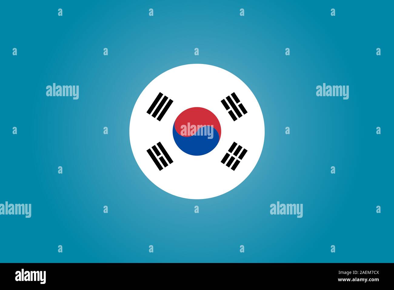 South Korea Flag. National flag of Korea. Vector illustration Stock