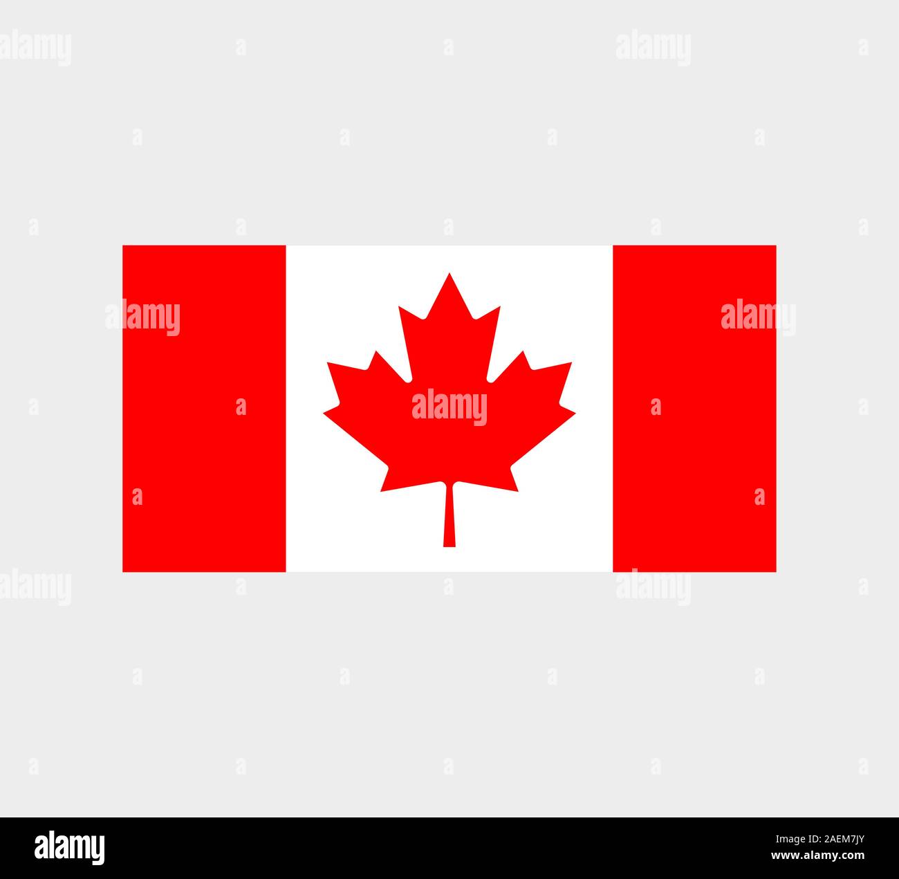 Canada Flag. National Canadian Flag. Vector illustration. Stock Vector
