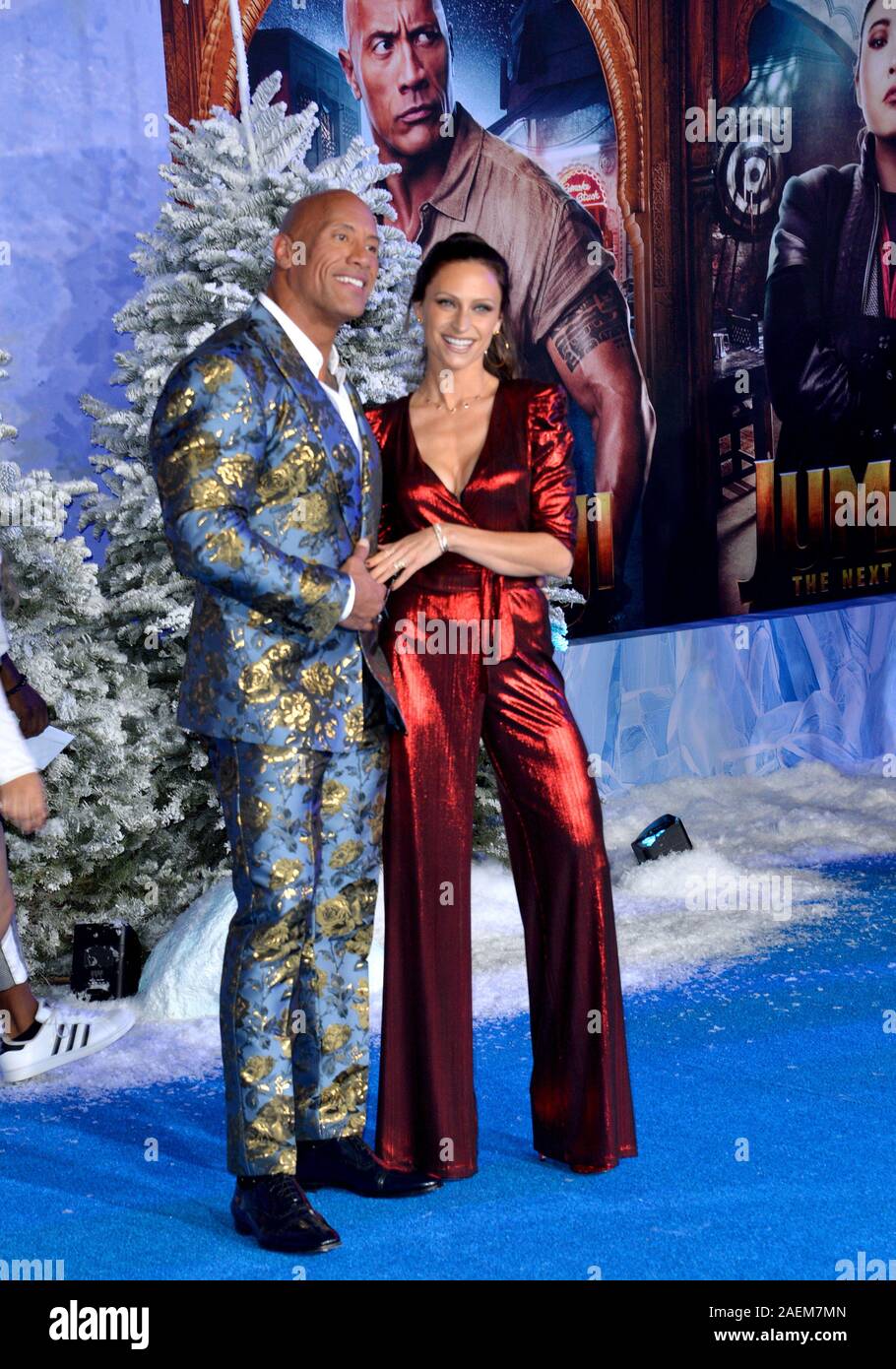 LOS ANGELES, USA. December 10, 2019 Dwayne Johnson & Lauren Hashian at