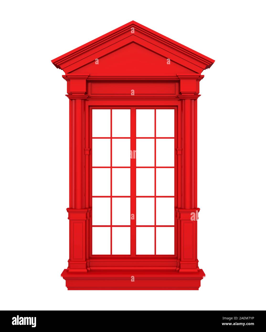 Classic Window Frame Isolated Stock Photo Alamy