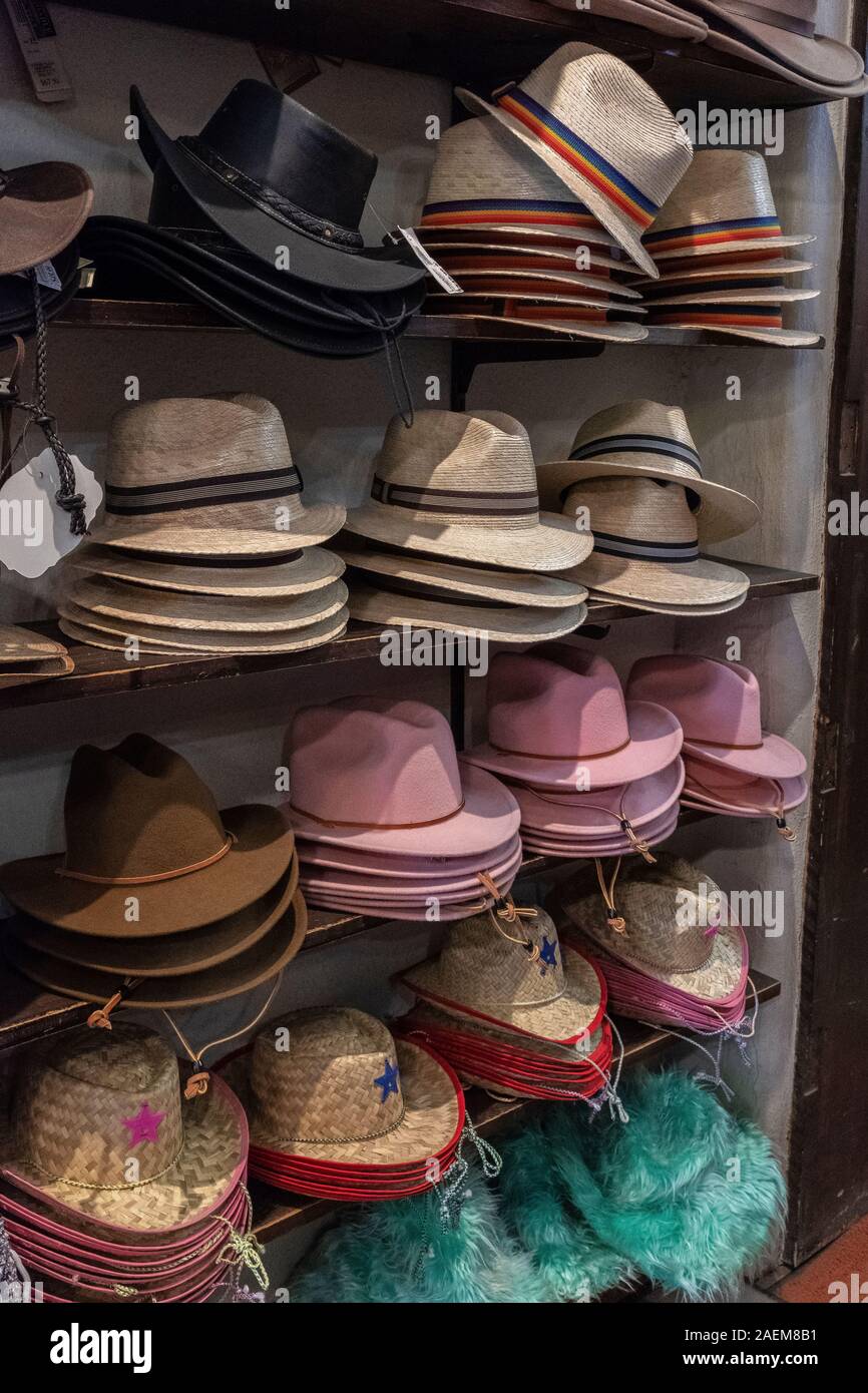 souvenir hats from the southwest Stock Photo Alamy