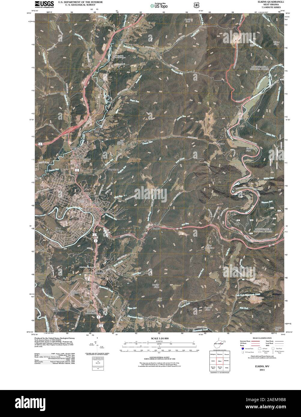 Elkins map hires stock photography and images Alamy