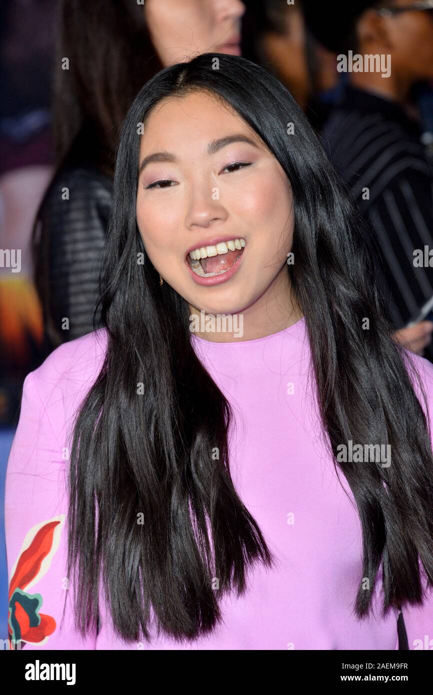LOS ANGELES, USA. December 10, 2019: Awkwafina at the world premiere of ...
