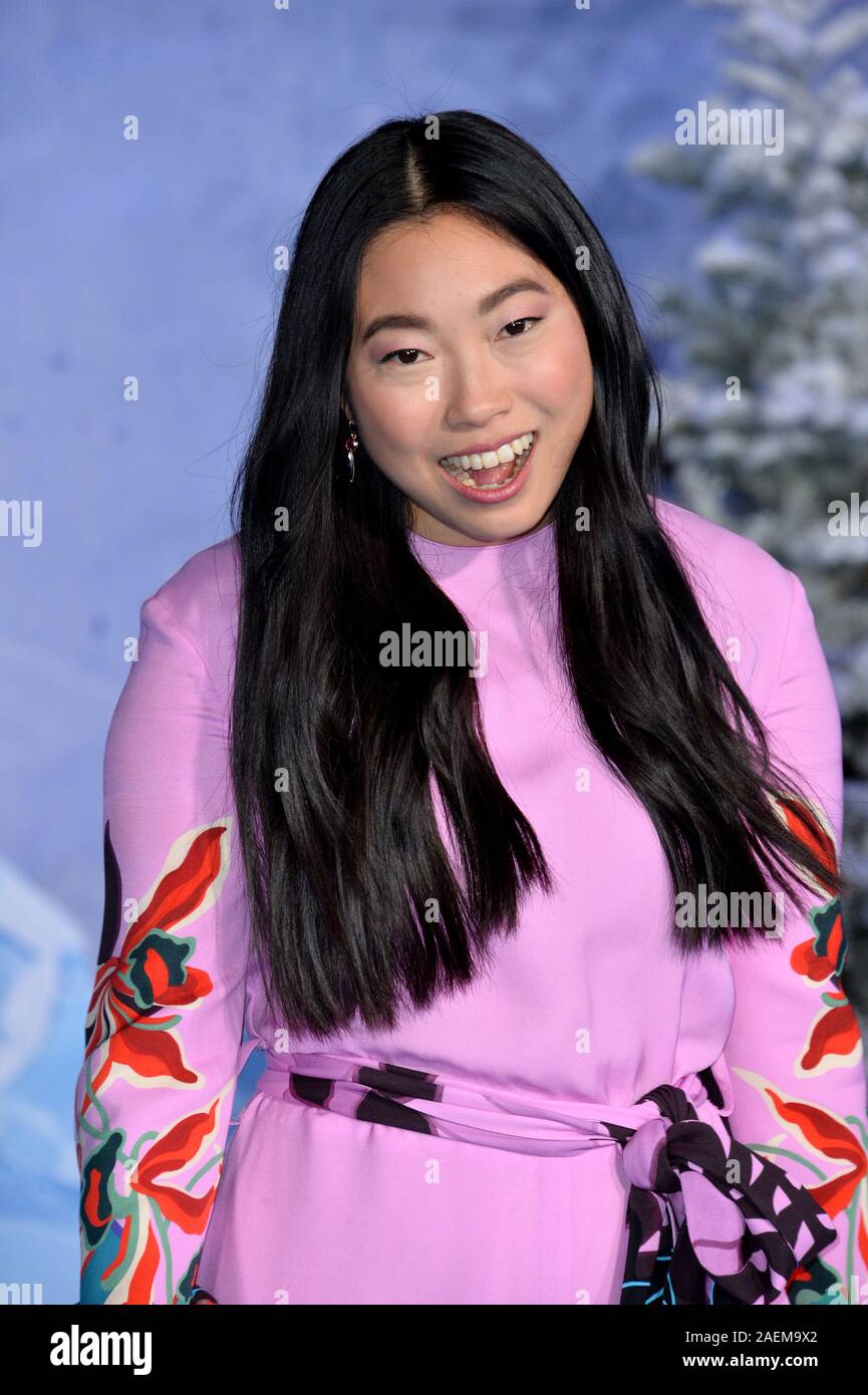 LOS ANGELES, USA. December 10, 2019: Awkwafina at the world premiere of ...