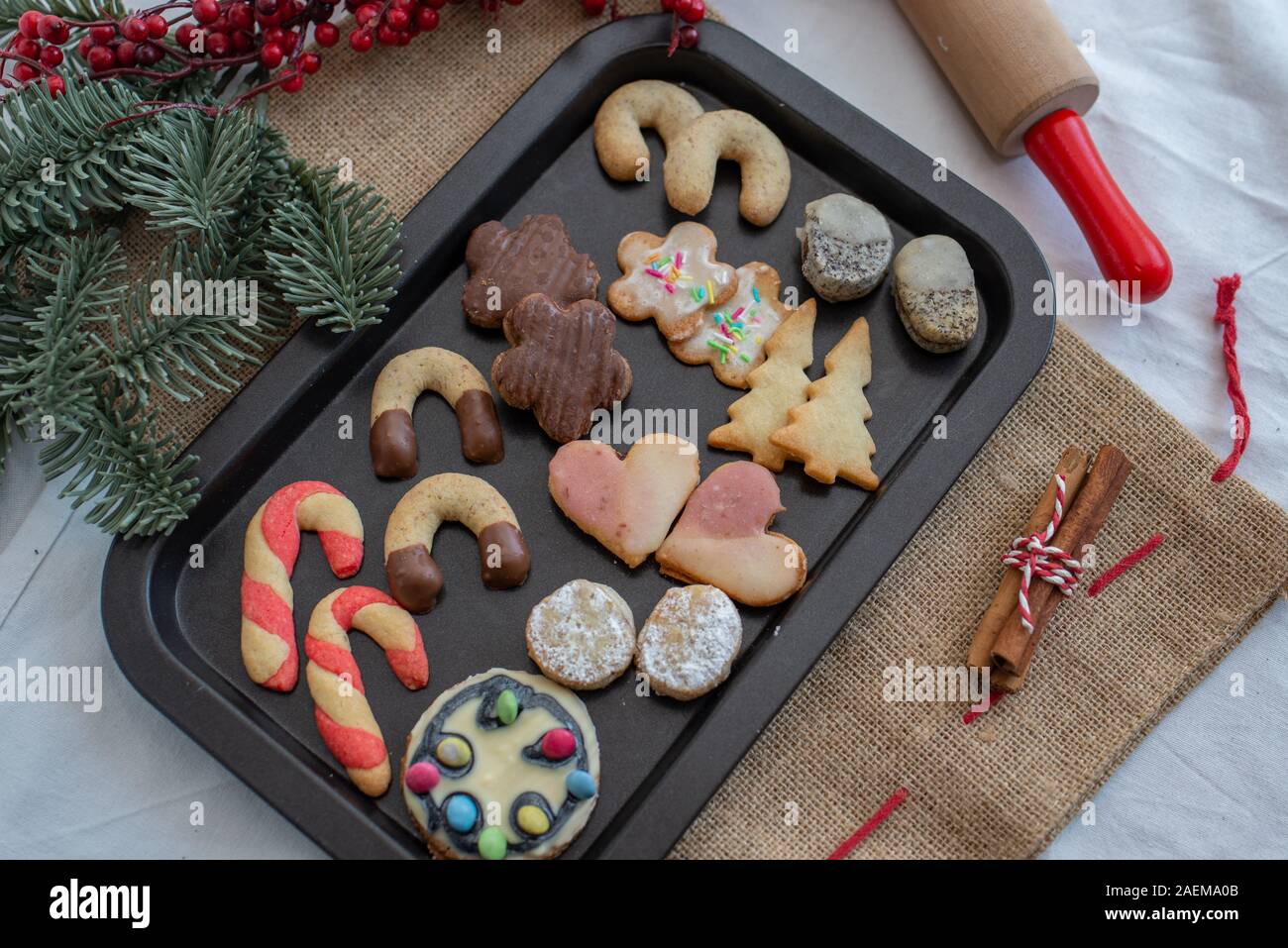Traditional German Christmas Cookies Stock Photo - Alamy