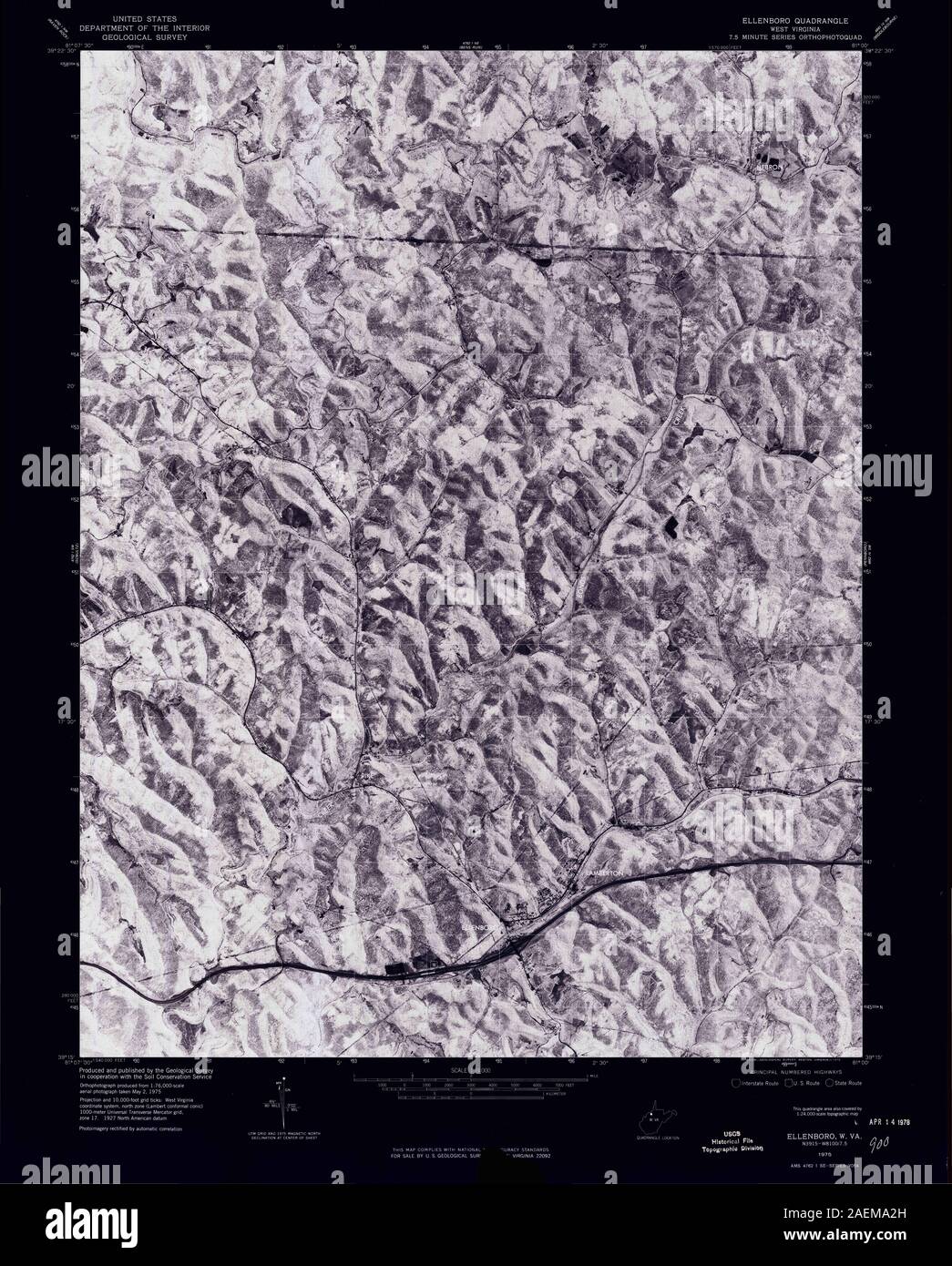 Map of ellenboro hires stock photography and images Alamy