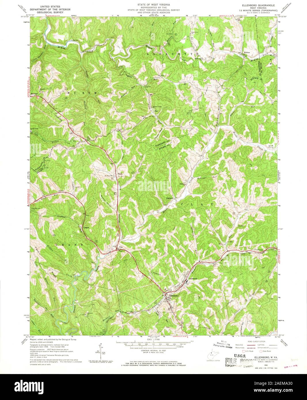 Map of ellenboro hires stock photography and images Alamy