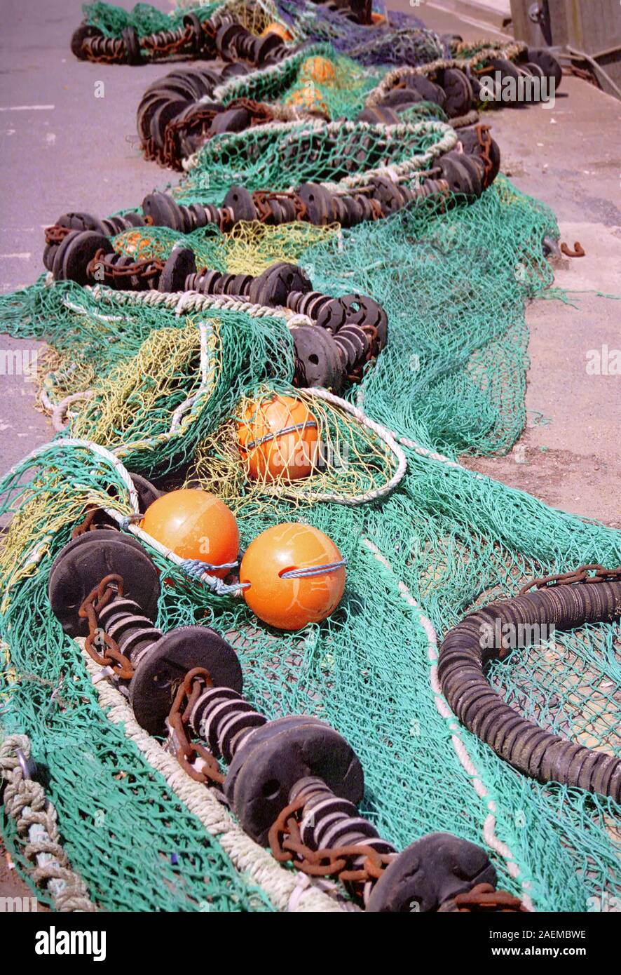 Detail of a fisherman's net Stock Photo Alamy