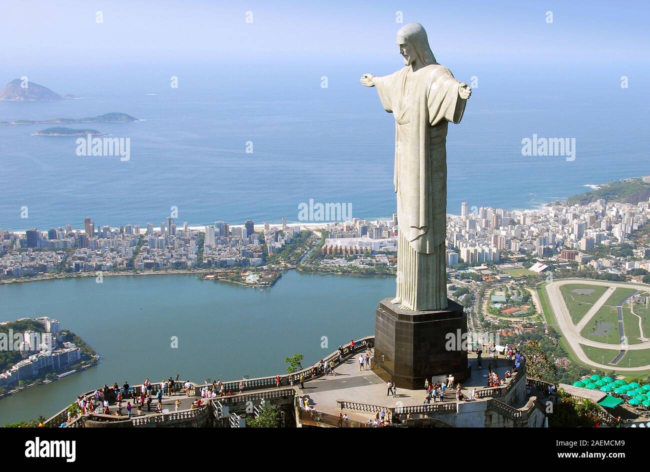 Christ Statue Rio De Janeiro Brazil Mountain Corcovado 30 M High Christ Statue Art Deco Style Built In The Year 1931 Model For Many Statues Stock Photo Alamy