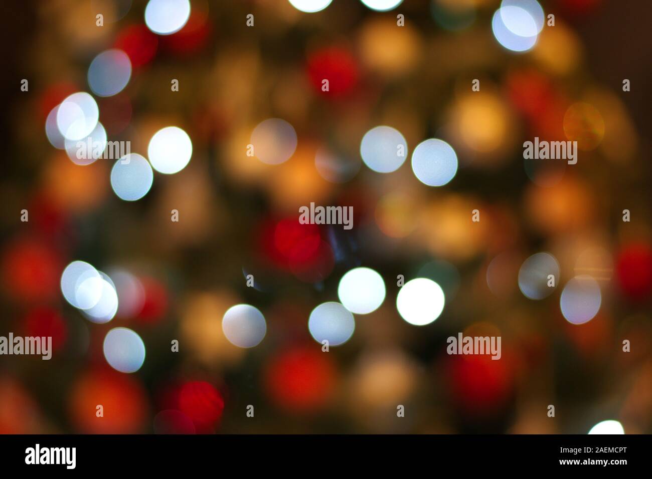 Bokeh Christmas lights Stock Photo