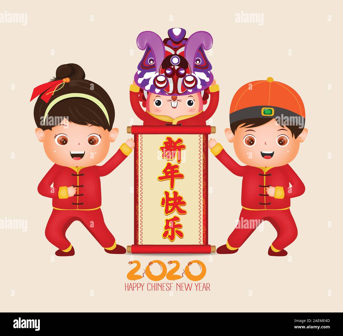 2020 Happy Chinese New Year Of Cartoon Cute Rat And Red Envelope Template  Chinese Translation New Year Stock Illustration - Download Image Now -  iStock