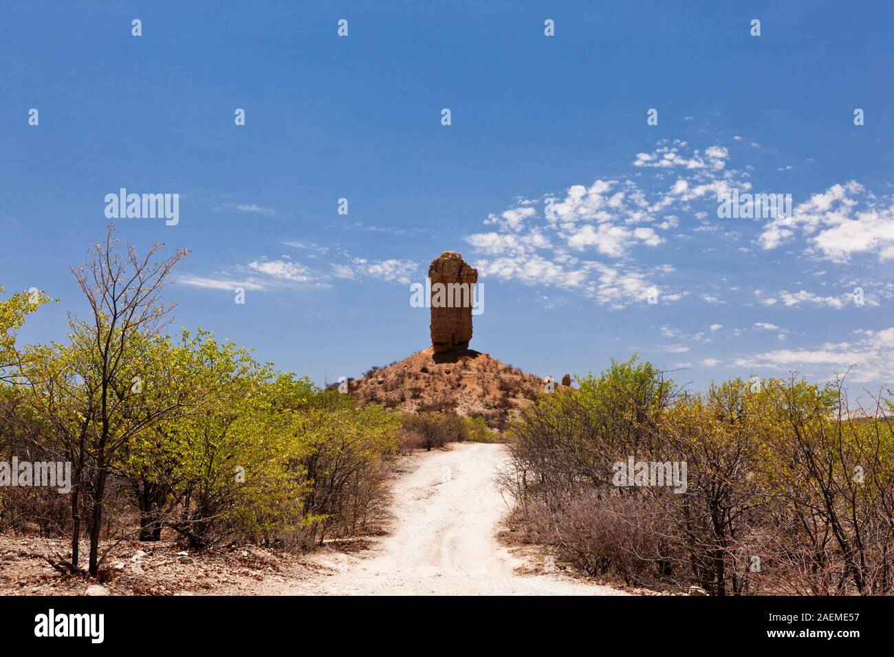 Vingerklip, Finger Rock, Fingerklippe, land mark, near Khorixas, Damaraland(Erongo), Namibia, Southern Africa, Africa Stock Photo