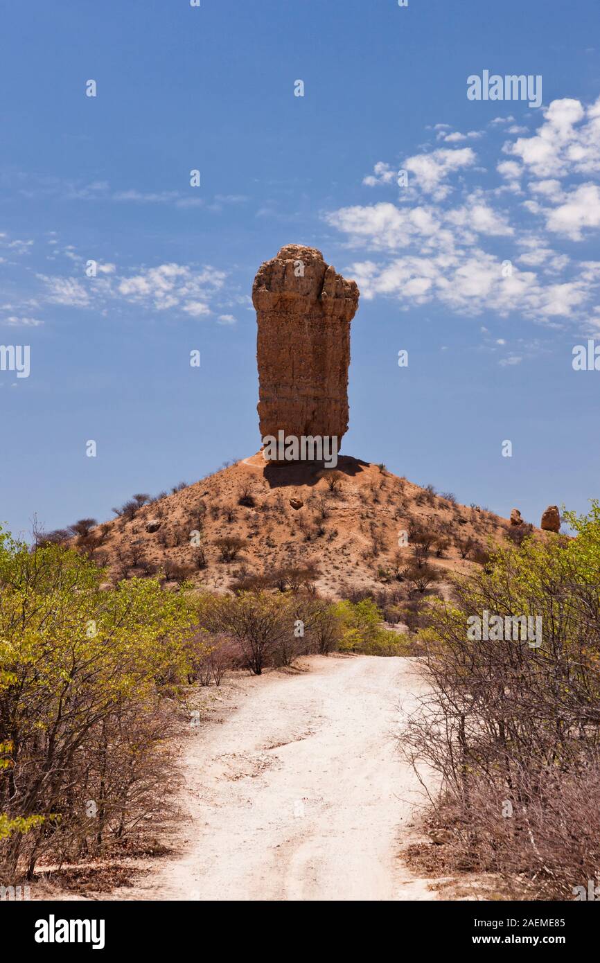 Vingerklip, Finger Rock, Fingerklippe, land mark, near Khorixas, Damaraland(Erongo), Namibia, Southern Africa, Africa Stock Photo