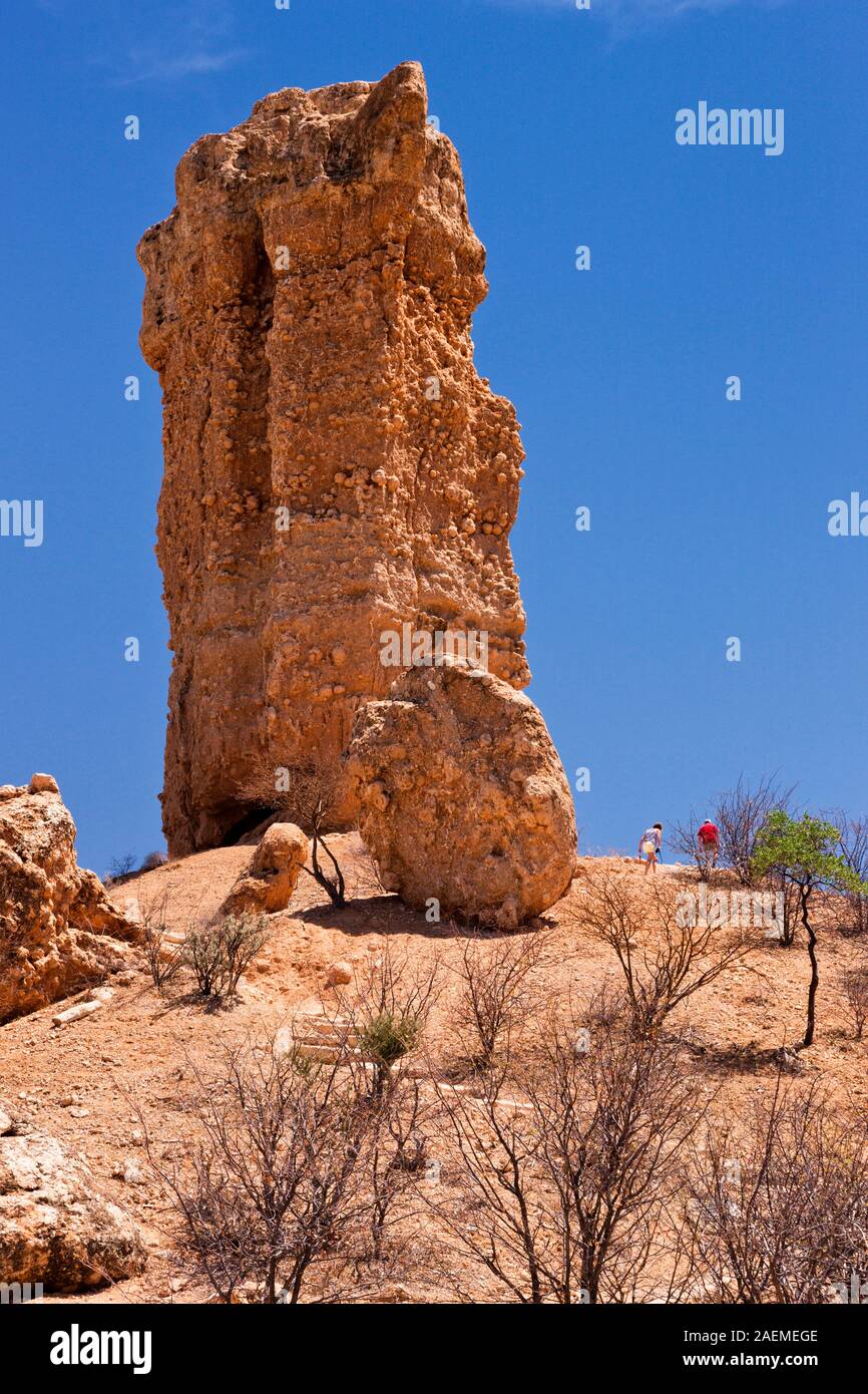 Vingerklip, Finger Rock, Fingerklippe, land mark, near Khorixas, Damaraland(Erongo), Namibia, Southern Africa, Africa Stock Photo