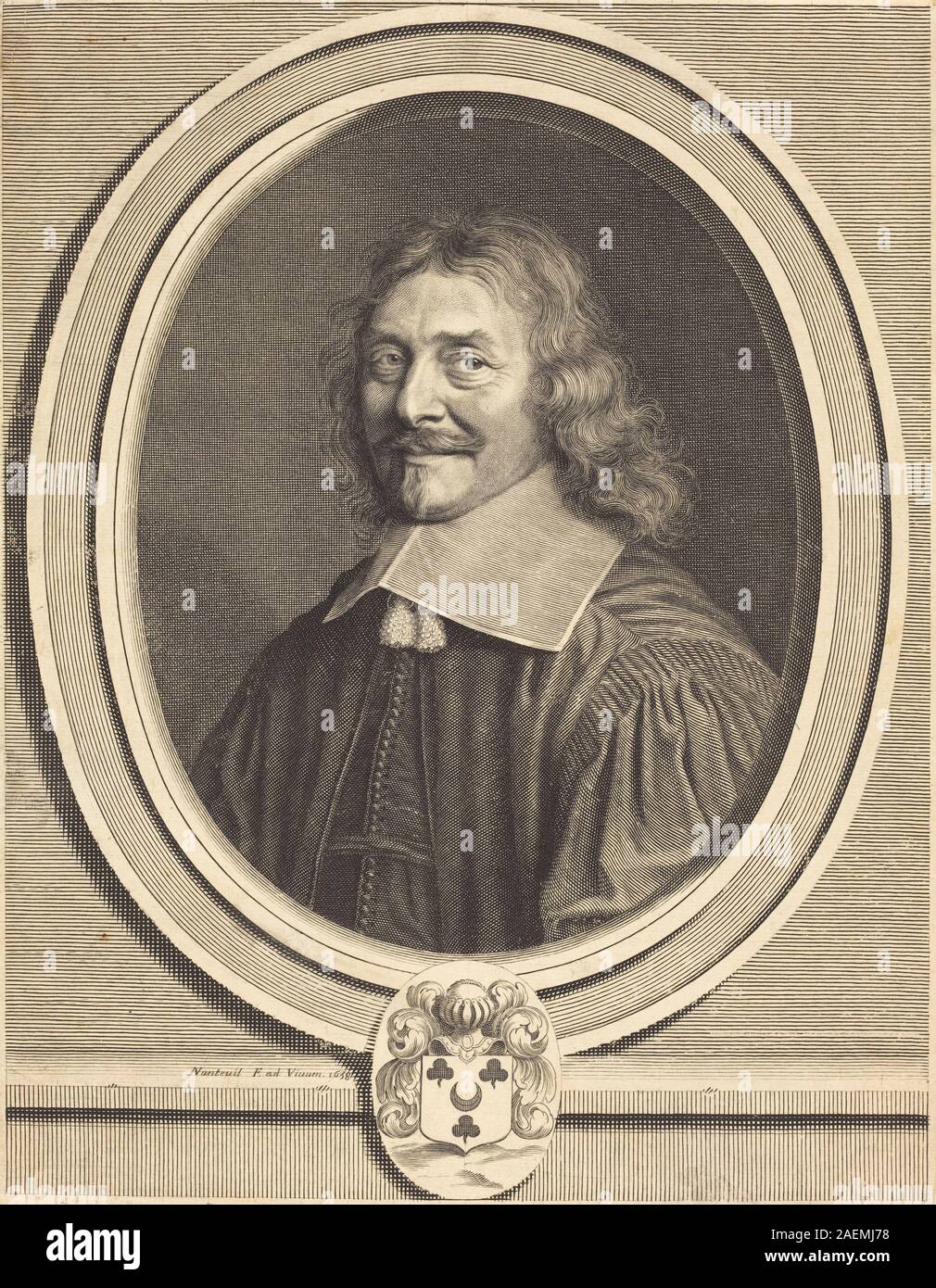 Simon Dreux d'Aubray, engraved by Robert Nanteuil in 1658, is a ...
