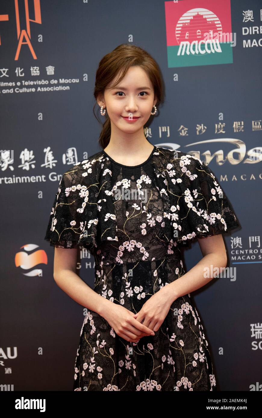 MACAO,MACAO SAR,CHINA: DECEMBER 10th 2019. The 4th International Film festival and Awards Macao 2019 ( IFFAM 2019). South Korean singer and actress,Im Stock Photo