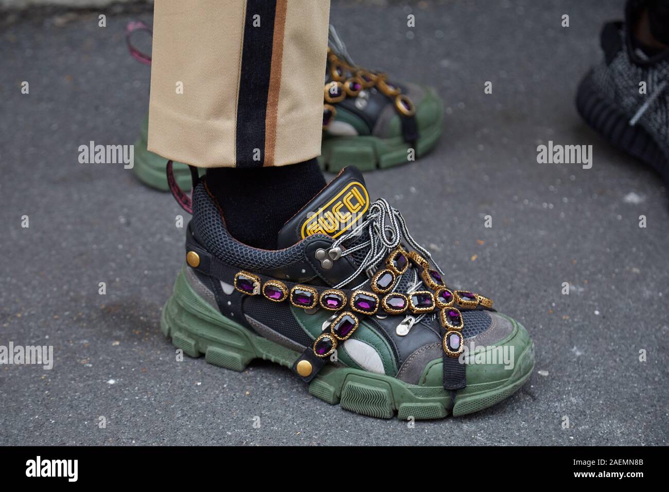 Purple black sneakers hi-res stock photography and images - Alamy