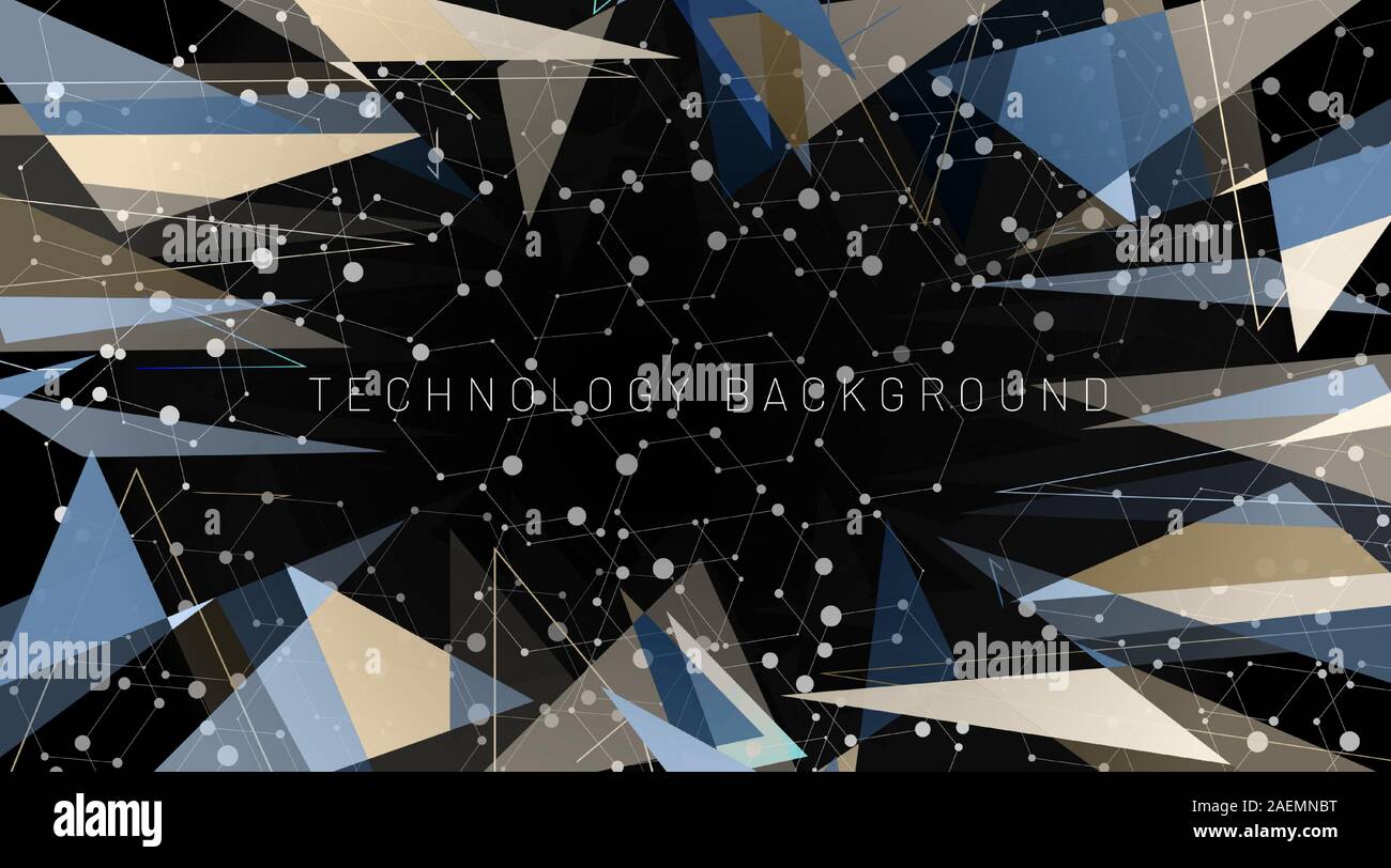 abstract vector background. polygonal space low poly background with ...