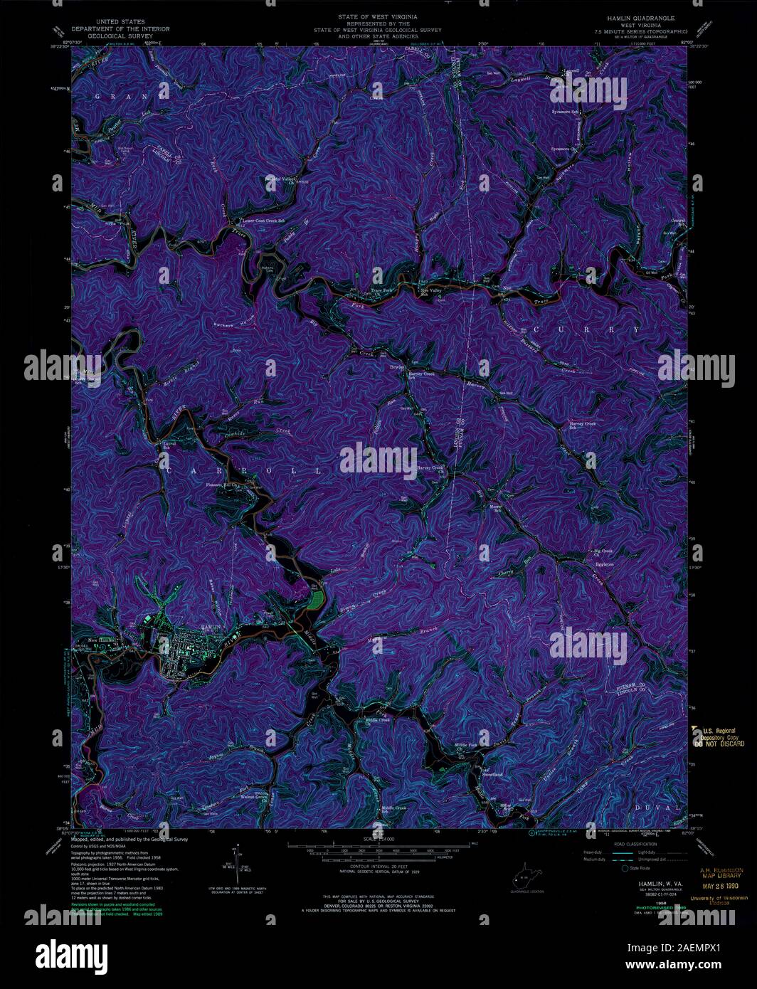 WV Hamlin 700812 1958 24000 Inverted Stock Photo Alamy