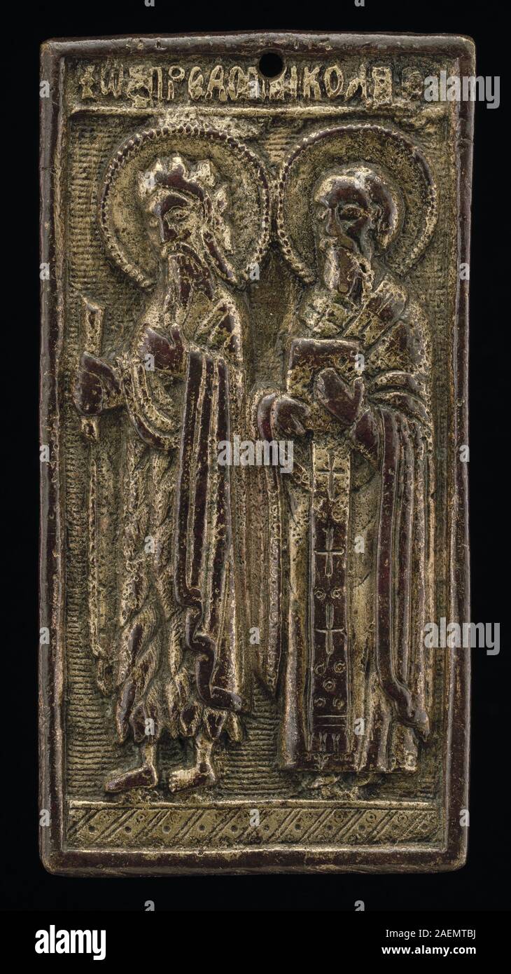 Russian 16th Century, Two Male Saints, 16th century, Two Male Saints; 16th century  date Stock Photo