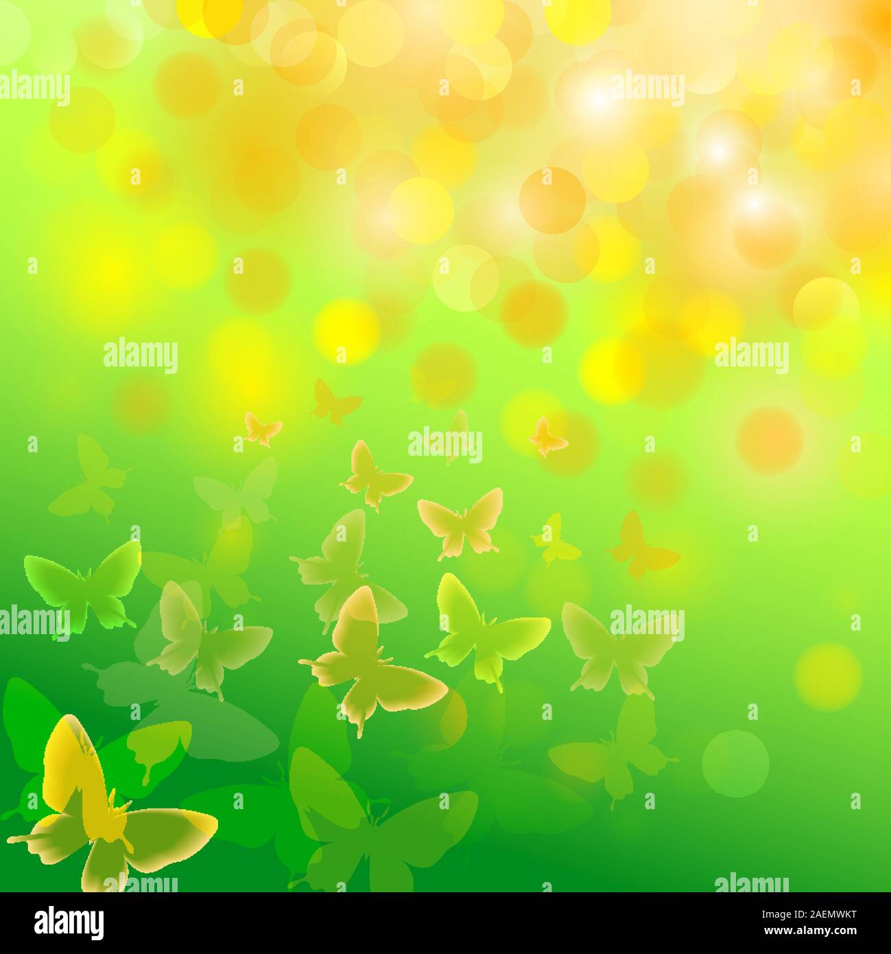 Abstract colourful background with butterflies. A vector Stock Vector ...