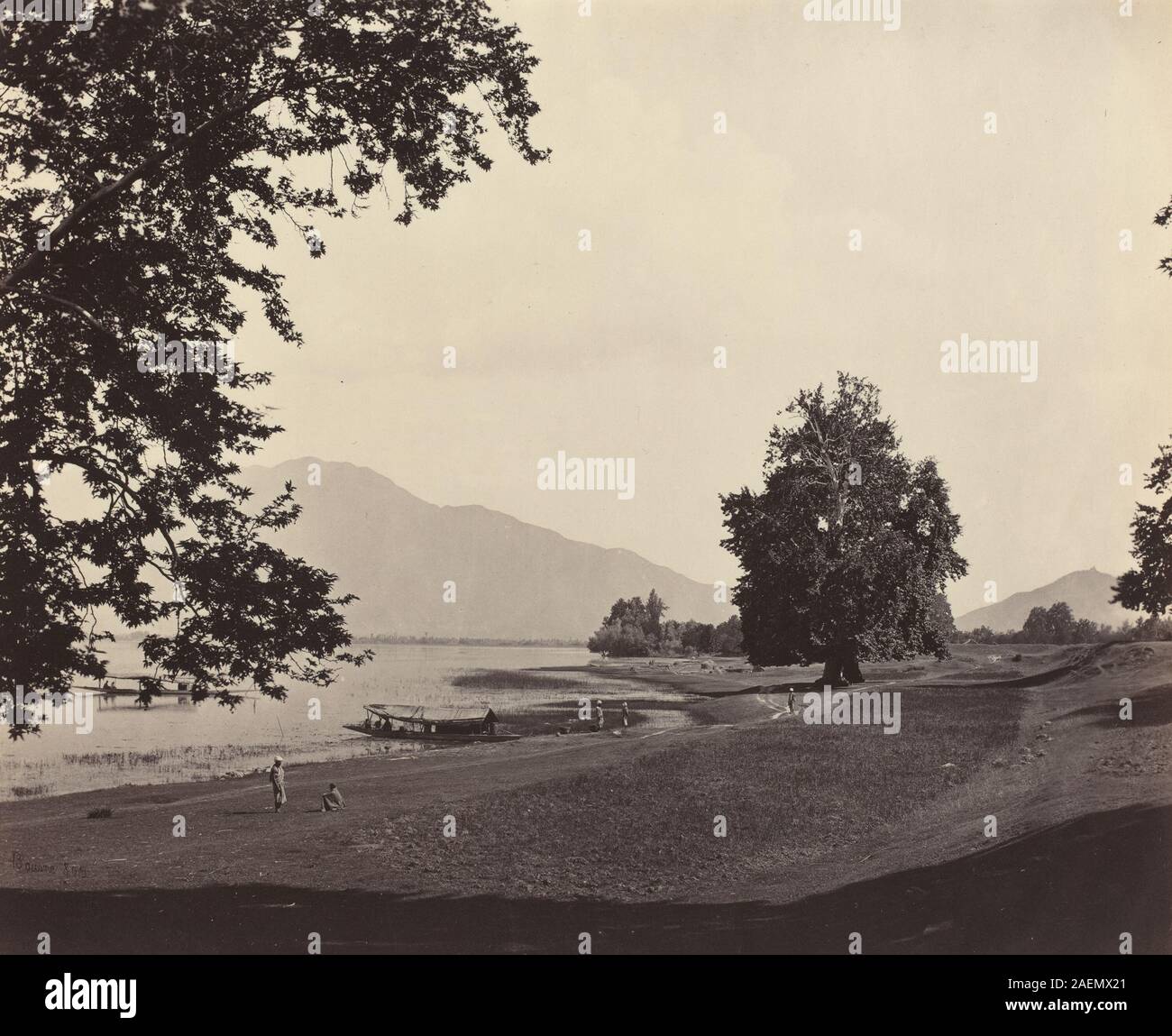 Samuel Bourne, Kashmir Scene, c 1865, Kashmir Scene; circa 1865  date Stock Photo