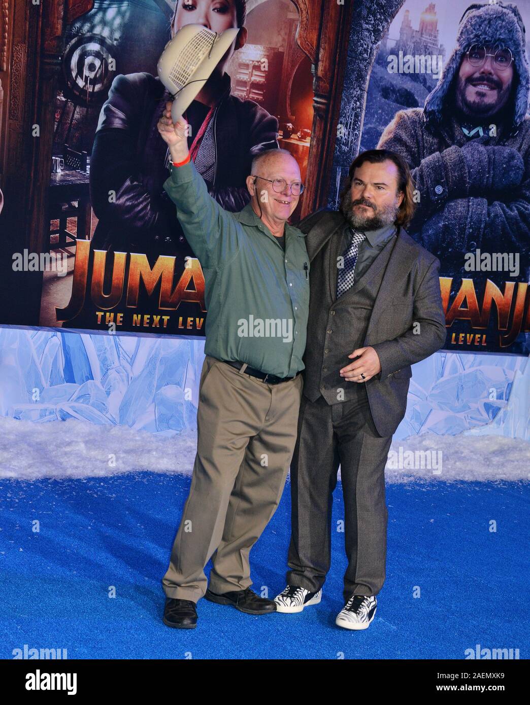 Hollywood, California, USA 9th December 2019 Actor Jack Black and son  Samuel Jason Black attend Sony Pictures Presents The World Premiere of  'Jumanji: The Next Level' on December 9, 2019 at TCL