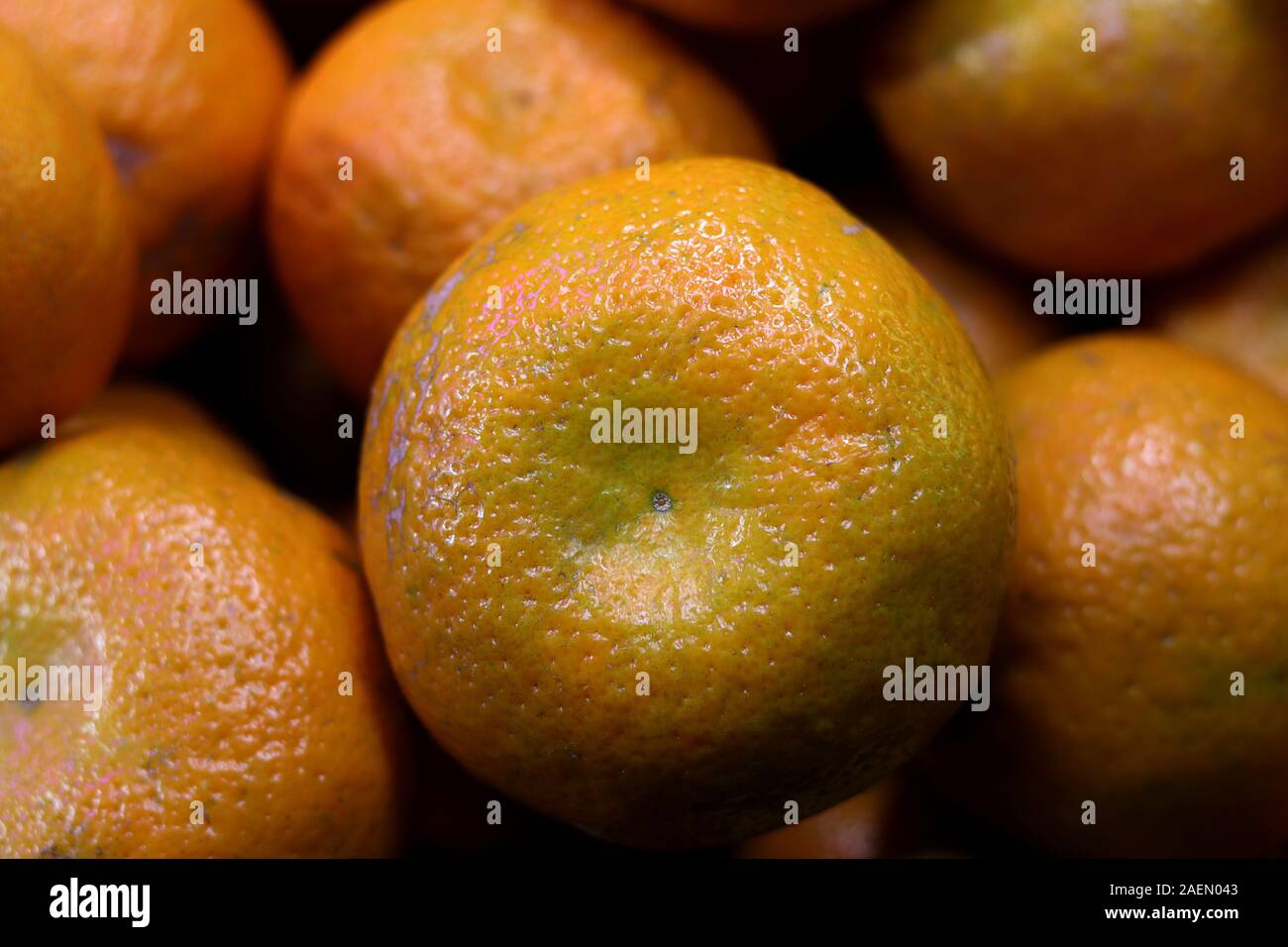 Sweet Orange for sale in market Stock Photo