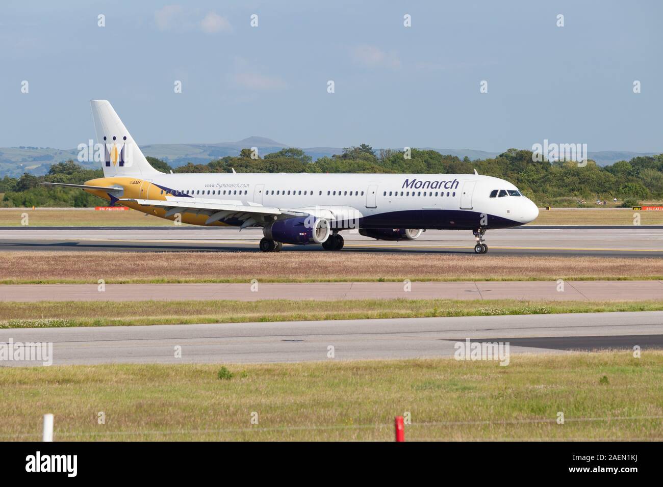 Monarch Airlines aircraft, England Stock Photo