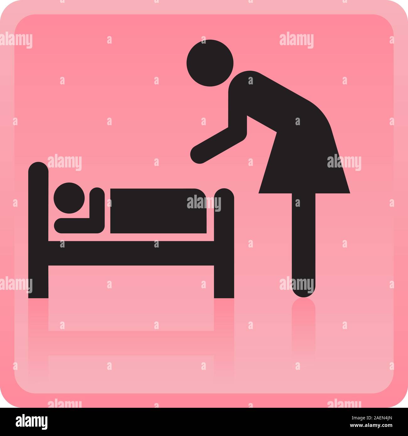 Vector Woman icon with children Stock Vector Image & Art - Alamy