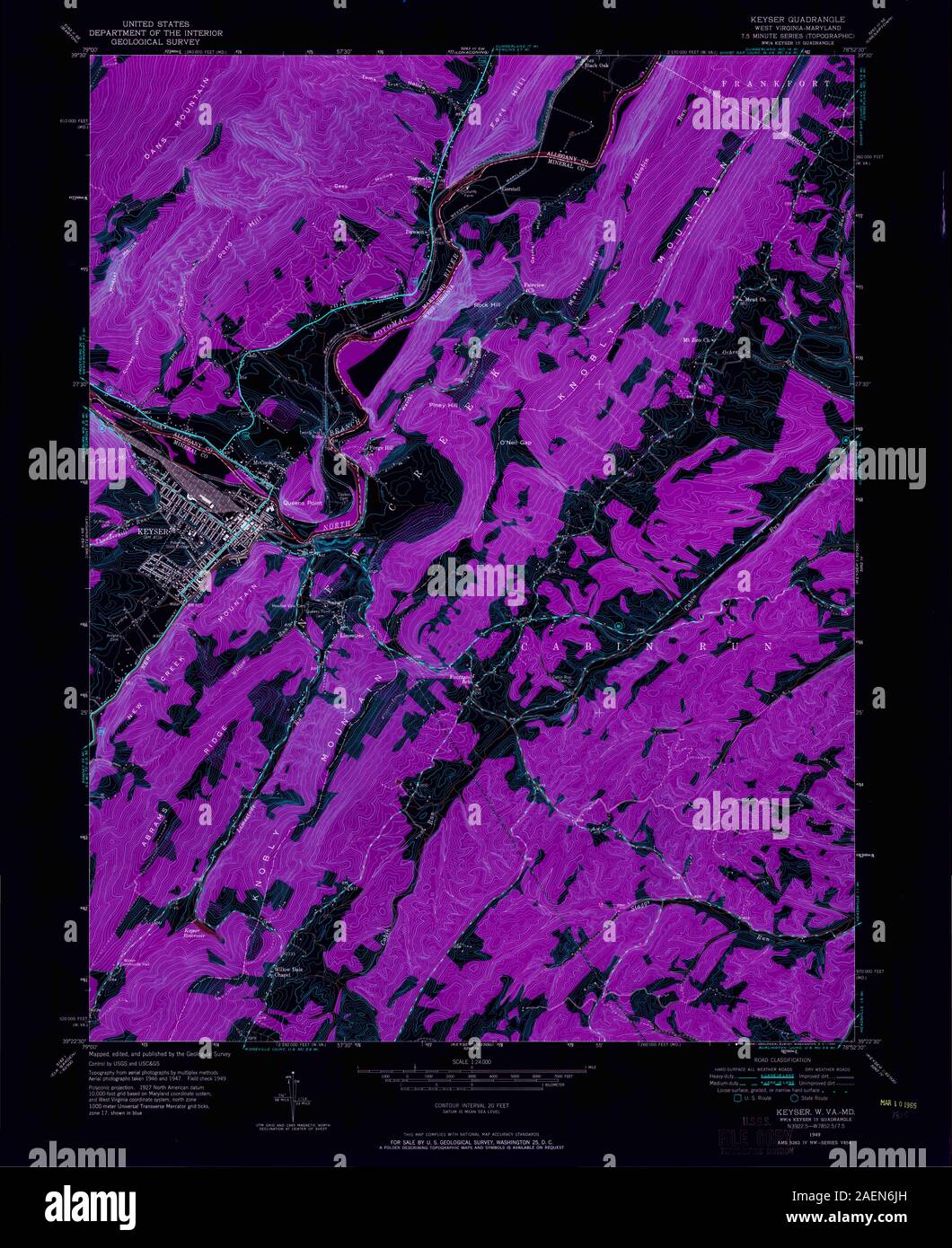 WV Keyser 253015 1949 24000 Inverted Stock Photo Alamy