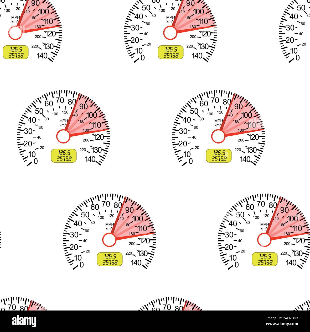 seamless wallpaper with speedometer car Stock Vector Image & Art - Alamy