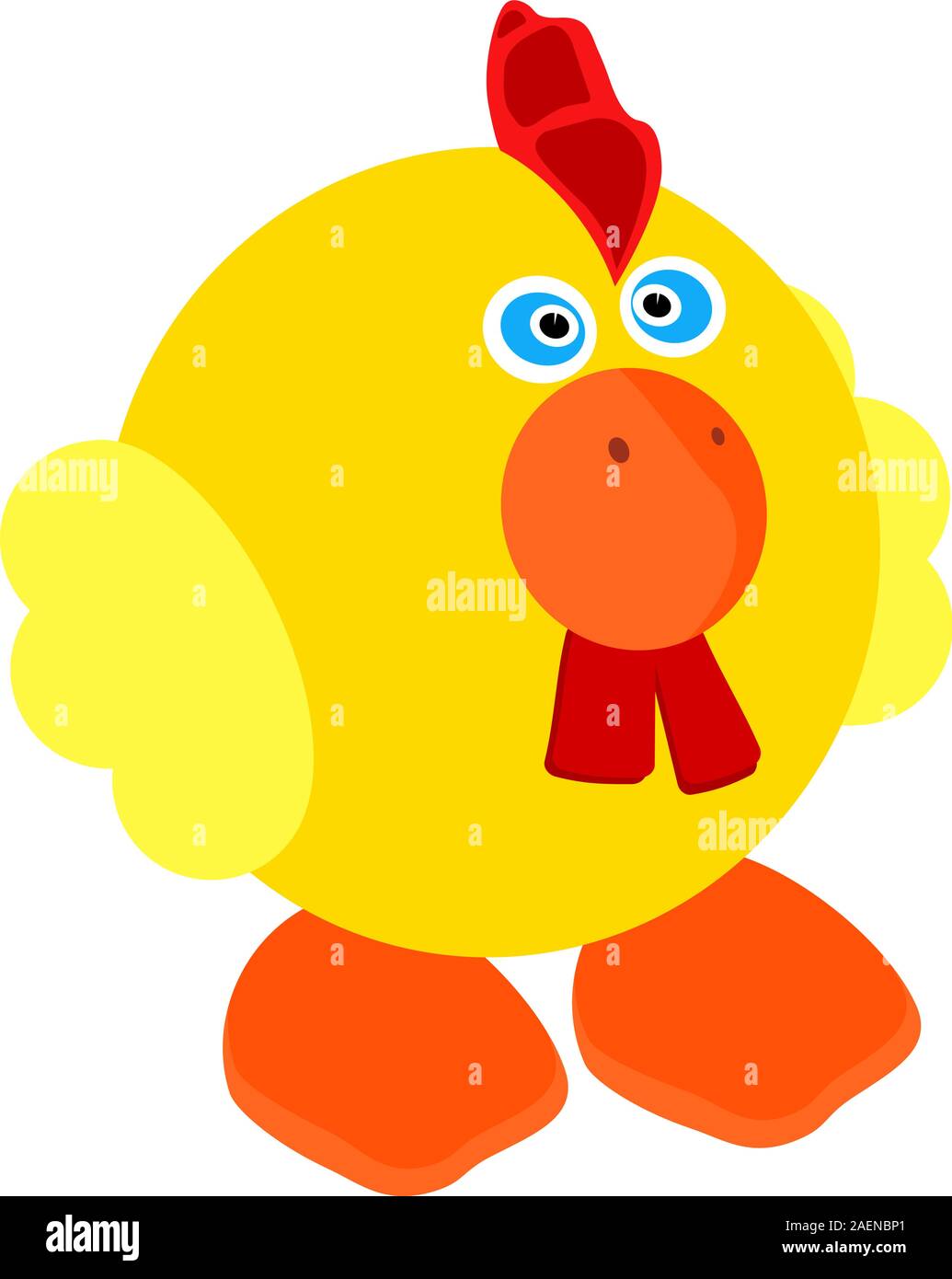 Cute Little Roster Baby flap Stock Vector Images - Alamy