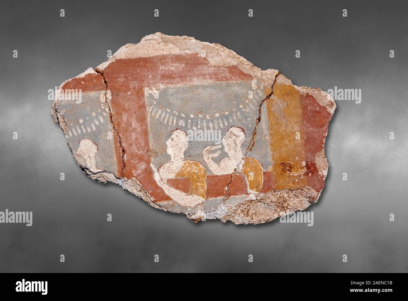 Mycenaean Fresco Wall Painting Of Three Women Ramp House Mycenae mycenaean-fresco-wall-painting-of-three-women-ramp-house-mycenae