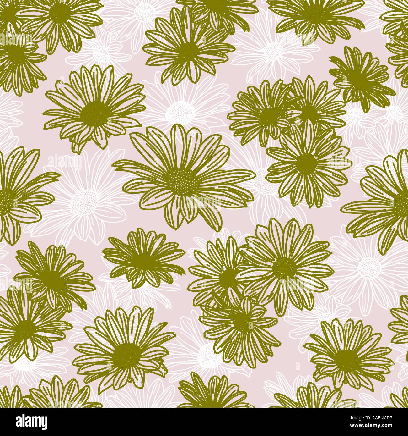 Vector flower seamless background Stock Vector Image & Art - Alamy