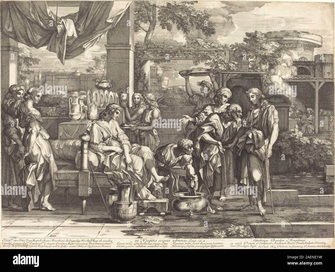 This painting by Sébastien Bourdon, probably from 1658, depicts the ...