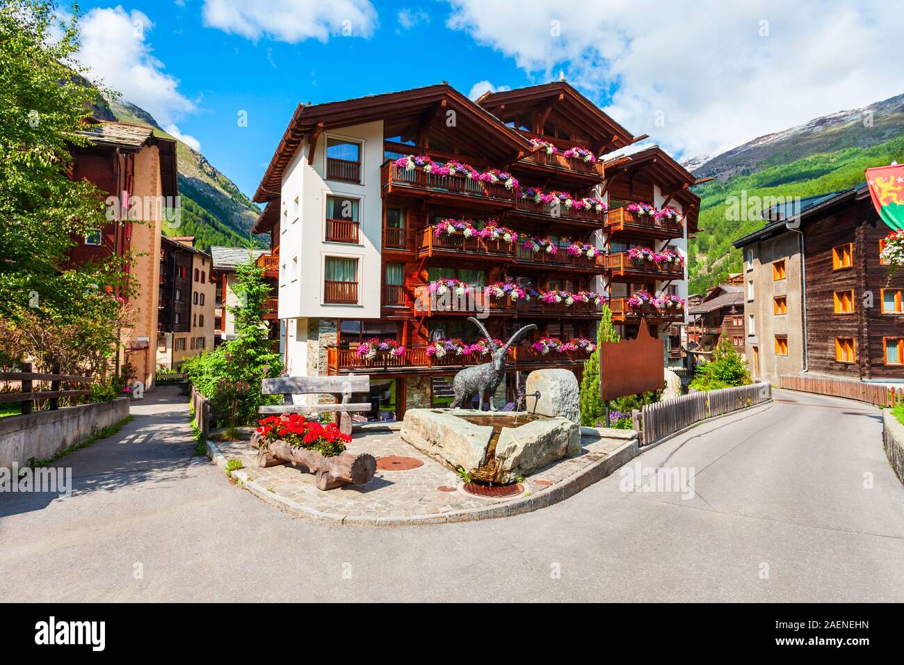 Zermatt goat hires stock photography and images Alamy