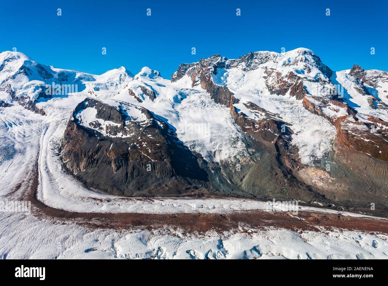 Gorner glacier panoramic hi-res stock photography and images - Alamy