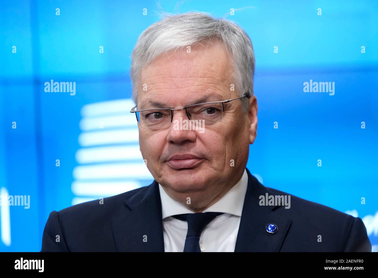 Brussels, Belgium. 10th Dec, 2019. European Commissioner for Justice and rule of law Didier Reynders during an European General Affairs Council. Credit: ALEXANDROS MICHAILIDIS/Alamy Live News Stock Photo